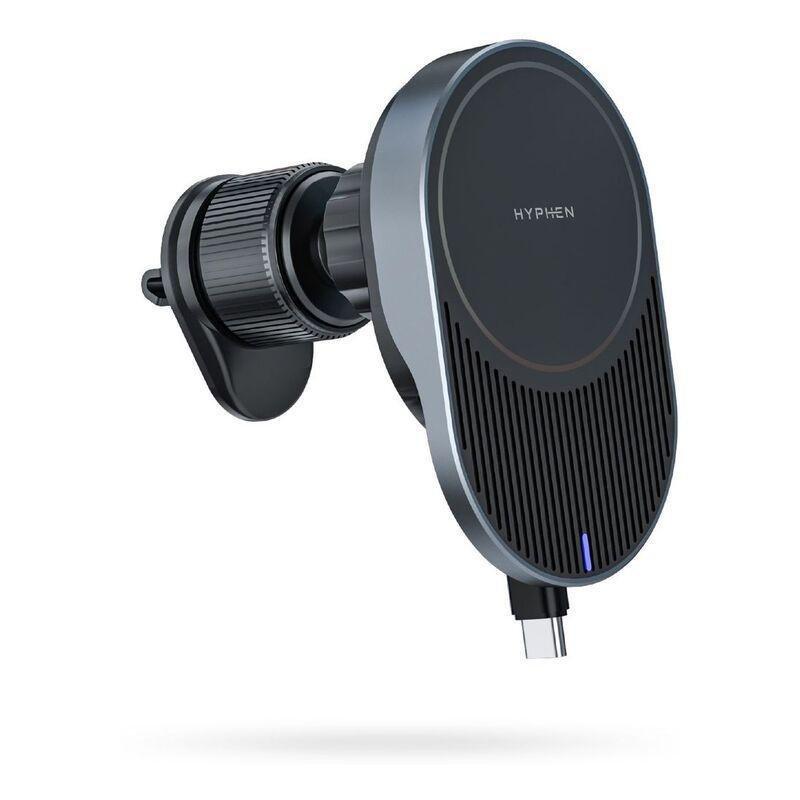 Hyphen MAGT WC15 MagSafe Wireless Car Charger 15W With Built In Type C Cable - Black, , large image number 4
