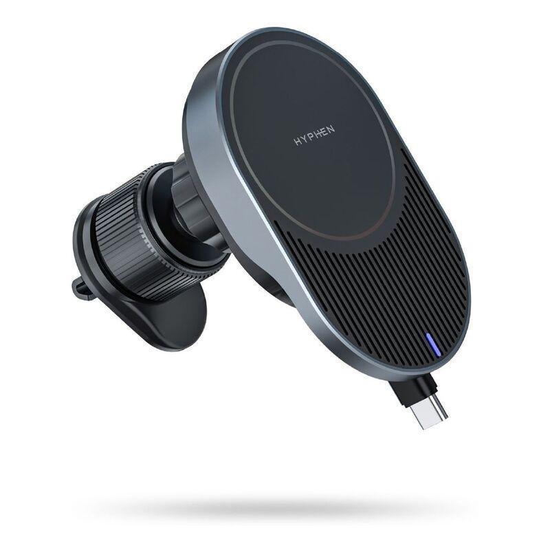 Hyphen MAGT WC15 MagSafe Wireless Car Charger 15W With Built In Type C Cable - Black, , large image number 5