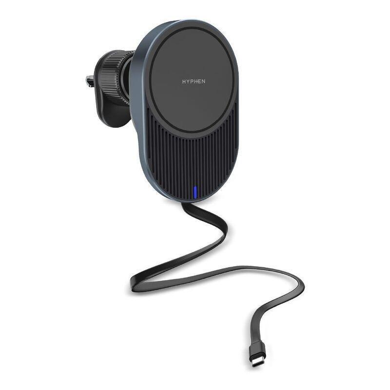 Hyphen MAGT WC15 MagSafe Wireless Car Charger 15W With Built In Type C Cable - Black, , large image number 7