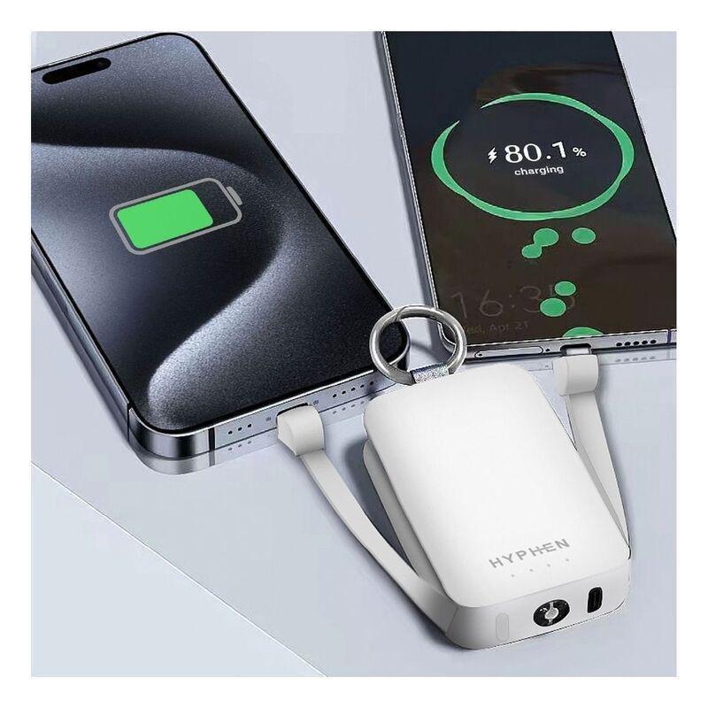 Hyphen Rescue Key Ring Emergency 4000mAh Power Bank - White, , large image number 6