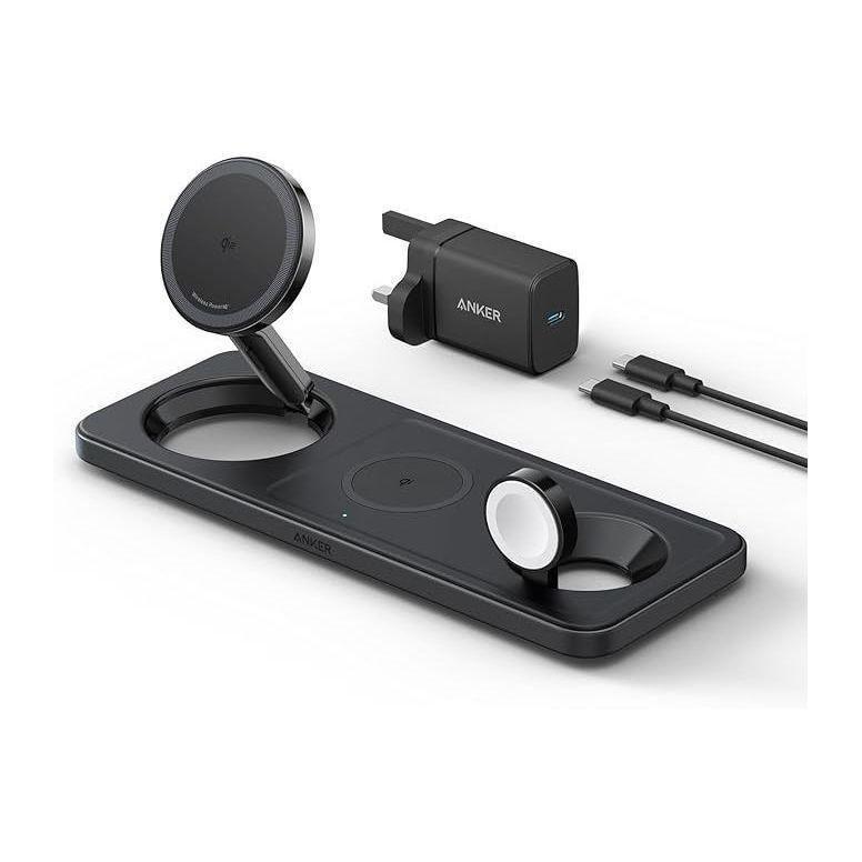 Anker MagGo Wireless Charging Station 15W 3-in-1 Pad With Cable And Wall Adapter, , large image number 0
