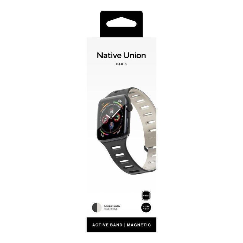 Native Union Apple Watch Active Magnetic Band 42/44/45/49mm - Black/Sandstone, , large image number 1