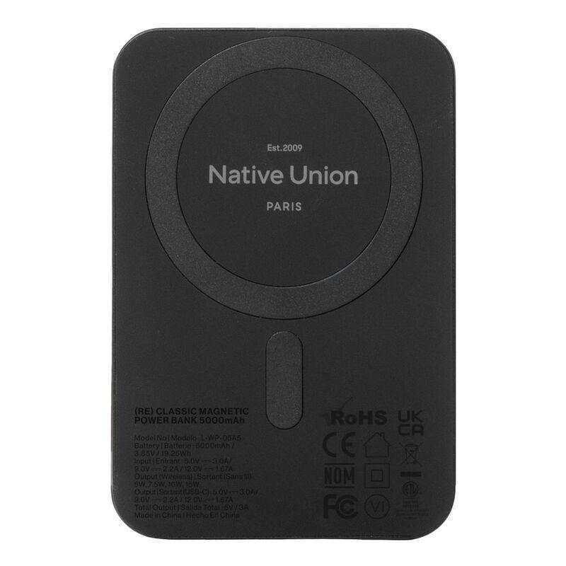 Native Union Magnetic Power Bank 5000mAh - Black, , medium