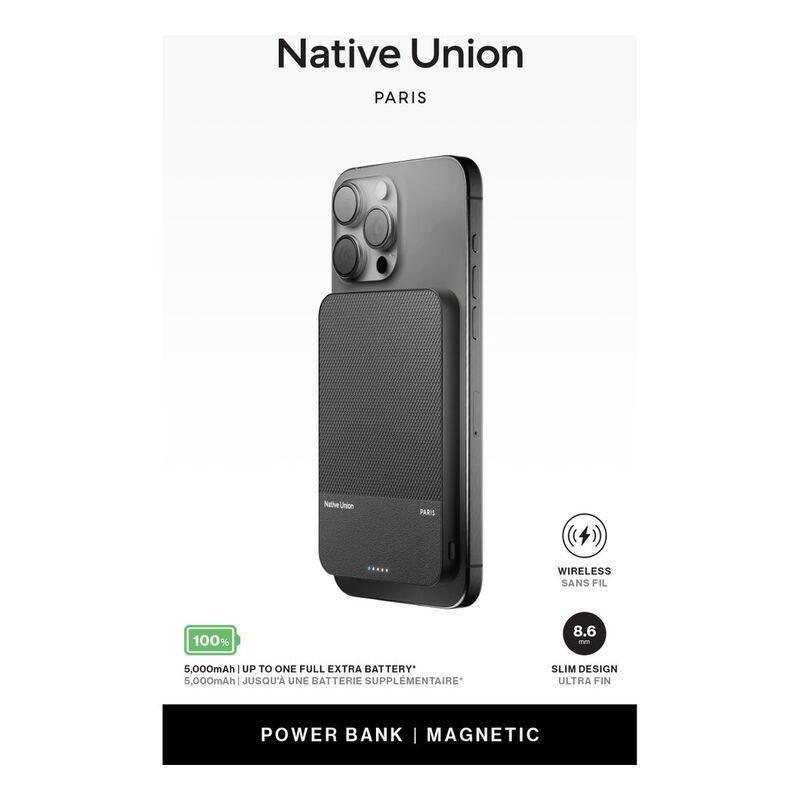 Native Union Magnetic Power Bank 5000mAh - Black, , large image number 1