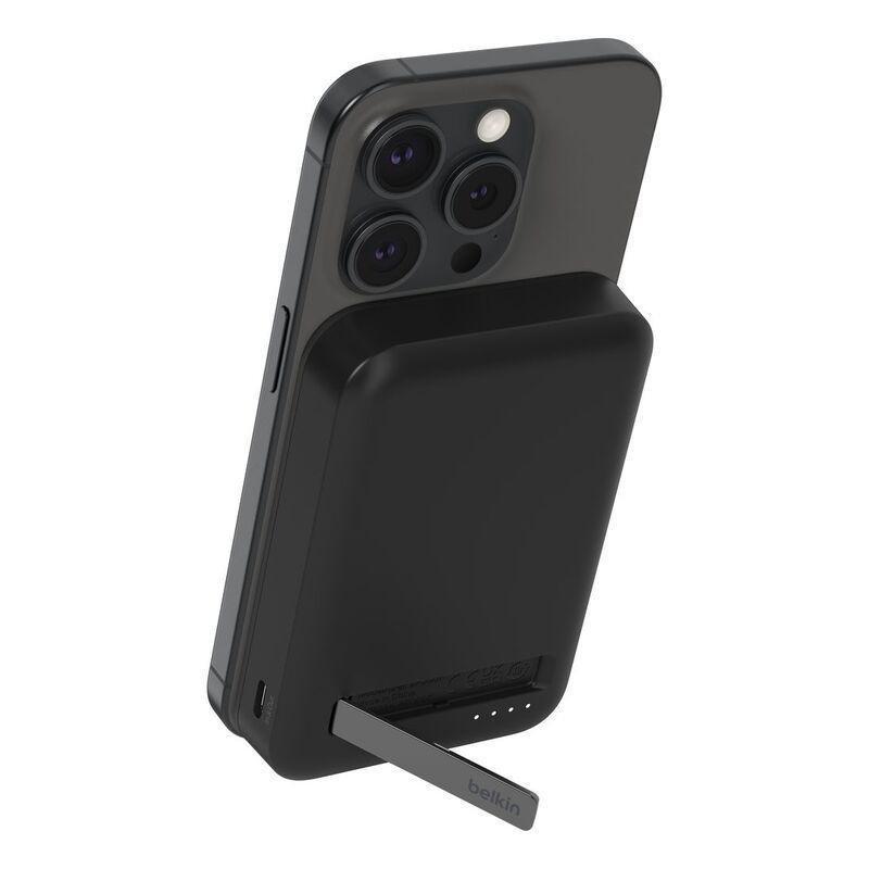 Belkin Powerbank Qi2 Wireless 8000mAh Kick Stand - Black, , medium