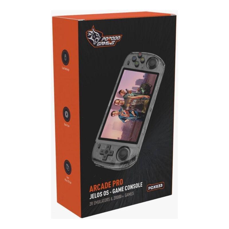 Porodo Gaming Arcade Pro Jelos OS - Game Console 28 Emulators & 20000+ Games - Black, , large image number 1