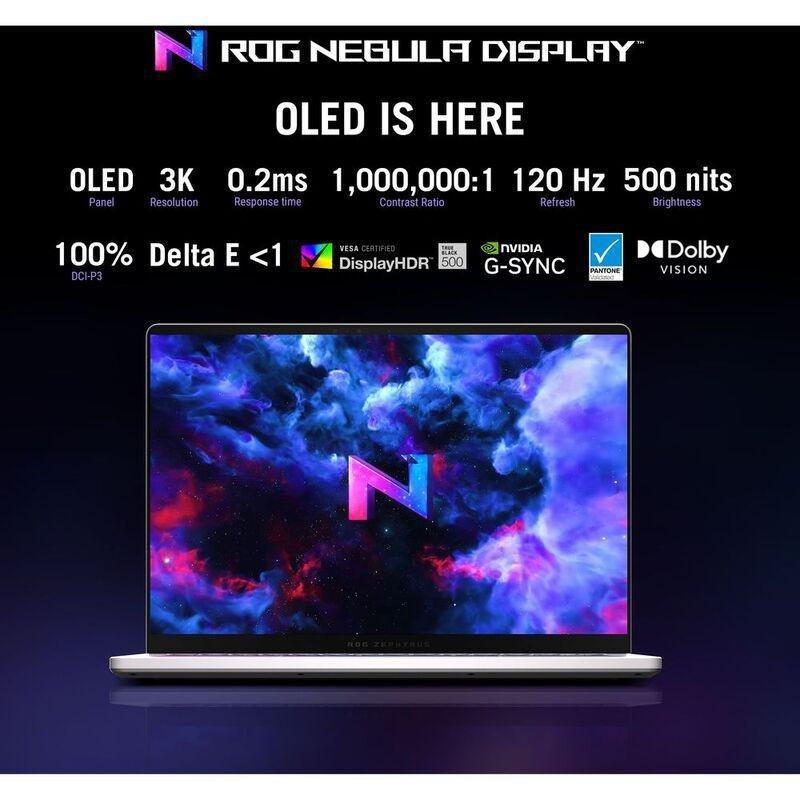 ASUS ROG Zephyrus G14 Gaming Laptop - GA403UV-OLED9132W - AMD Ryzen 7 8845HS/32GB RAM/1TB SSD/NVIDIA GeForce RTX 4060 8GB/14" OLED 3K (2880x1800) 1..., , large image number 2