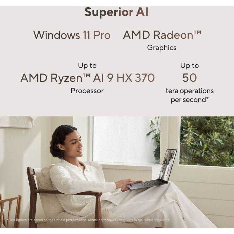 ASUS Zenbook S 16 OLED Laptop - UM5606WA-RK233W - AMD Ryzen AI 9 HX 370/32GB RAM/2TB SSD/ AMD Radeon 890M/16" OLED 3K (2880x1800) 120Hz/Windows 11 ..., , large image number 2