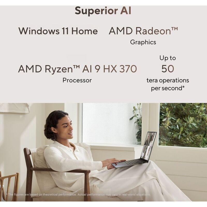 ASUS Zenbook S 16 OLED Laptop - UM5606WA-RK233W - AMD Ryzen AI 9 HX 370/32GB RAM/2TB SSD/ AMD Radeon 890M/16" OLED 3K (2880x1800) 120Hz/Windows 11 ..., , large image number 8