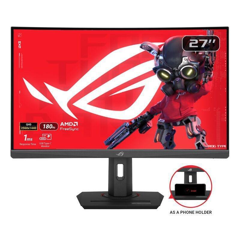 ASUS ROG Strix XG27WCS USB Type-C Gaming Monitor 27-inch (2560x1440) Curved/180Hz, , large image number 0