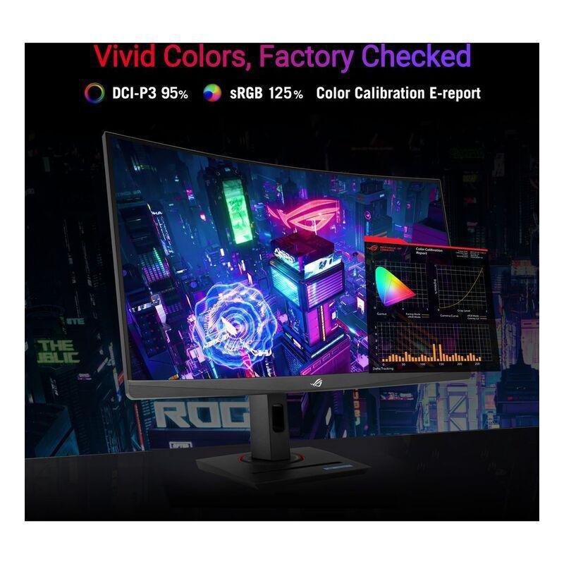 ASUS ROG Strix XG27WCS USB Type-C Gaming Monitor 27-inch (2560x1440) Curved/180Hz, , large image number 2