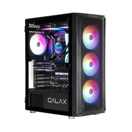 ANIGMA Pre-built Gaming Desktop i5-14400F/B760M-K D4 Motherboard/16GB RAM/1TB SSD/RTX 3050/Air Cooler/500W PSU/GALAX CASE REVOLUTION 07 4 FAN BLACK..., , large image number 1