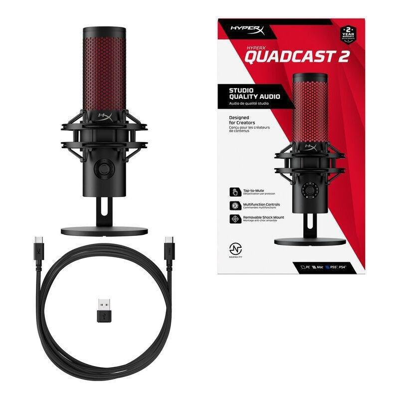 HyperX QuadCast 2 Condenser Gaming Microphone - Black, , large image number 3
