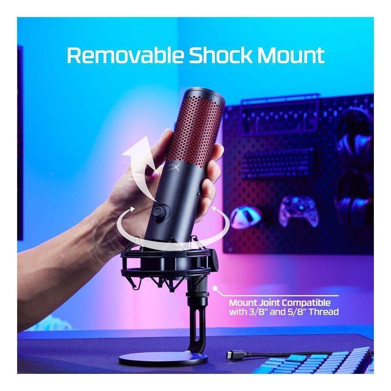 HyperX QuadCast 2 Condenser Gaming Microphone - Black, , large image number 6