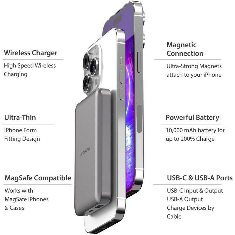 Phonesuit Elite Mag MagSafe Wireless Power Bank 20W PD 10000mAh, , large image number 1