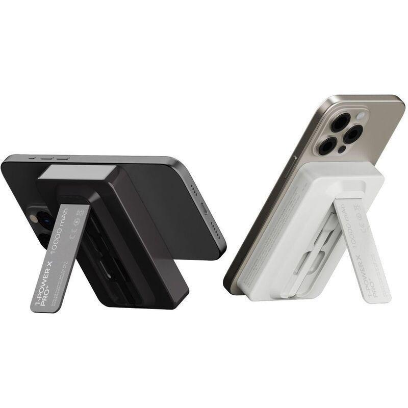 Momax 1-Power X Pro+ 10000mAh Magnetic Wireless Power Bank With Stand And Built-In USB-C Cable - Black, , large image number 2