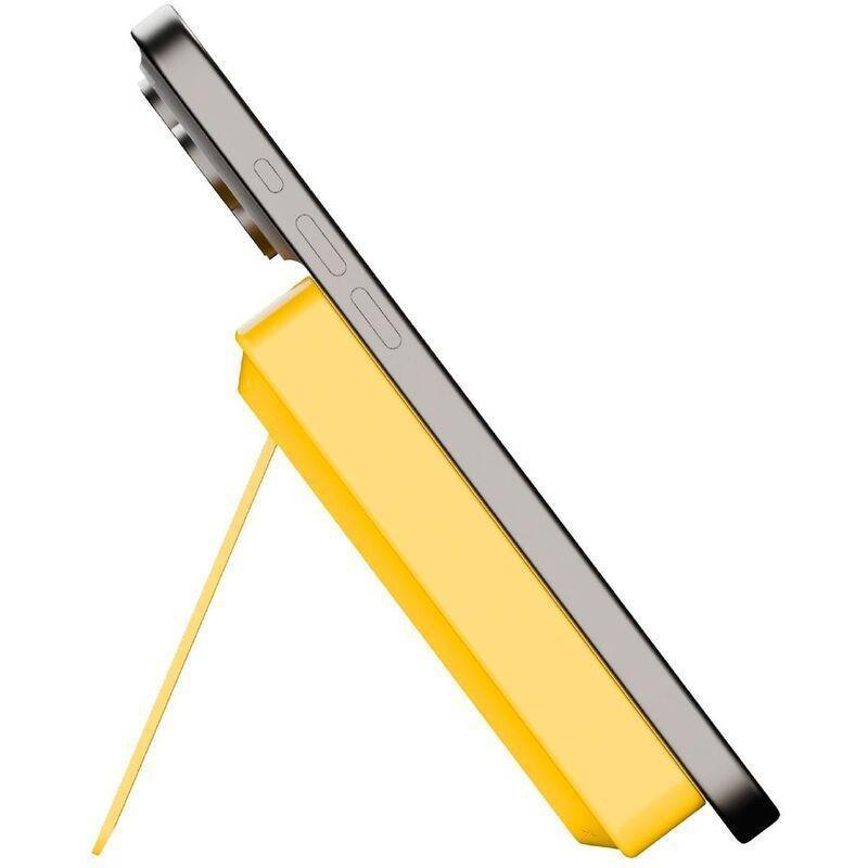 Momax 1-Power X Pro+ 10000mAh Magnetic Wireless Power Bank With Stand And Built-In USB-C Cable - Yellow, , large image number 4