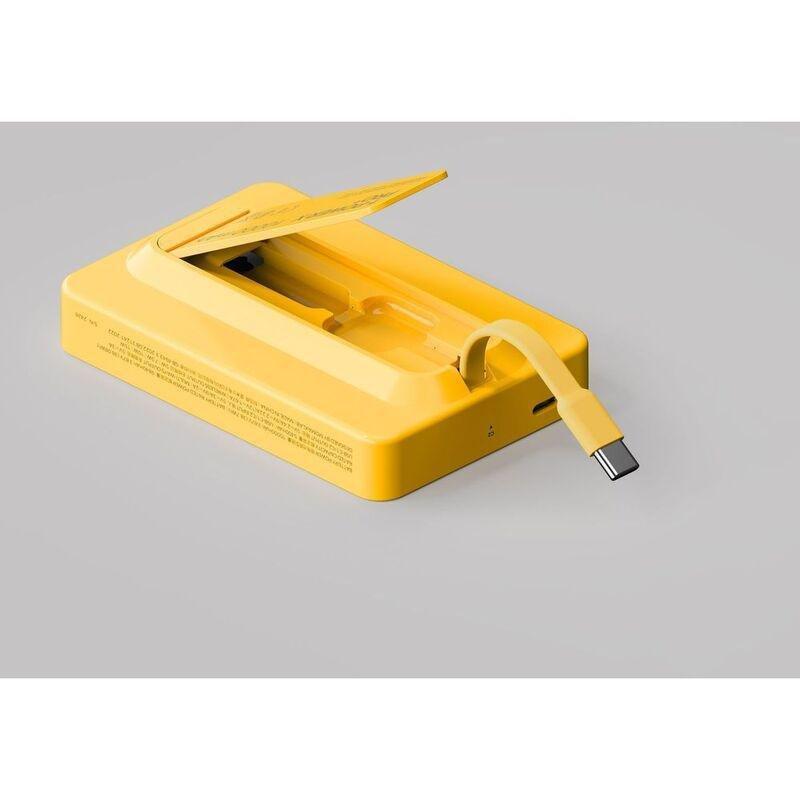 Momax 1-Power X Pro+ 10000mAh Magnetic Wireless Power Bank With Stand And Built-In USB-C Cable - Yellow, , large image number 7