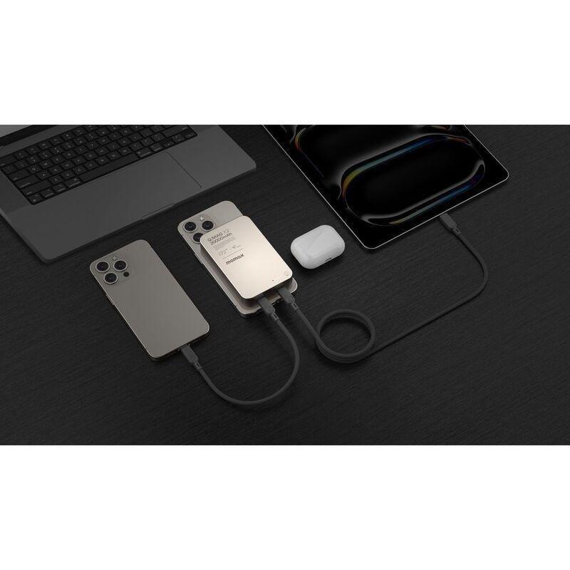 Momax Q.Mag X2 20000mAh Gen2 Magsafe Wireless Power Bank - Titanium, , large image number 3