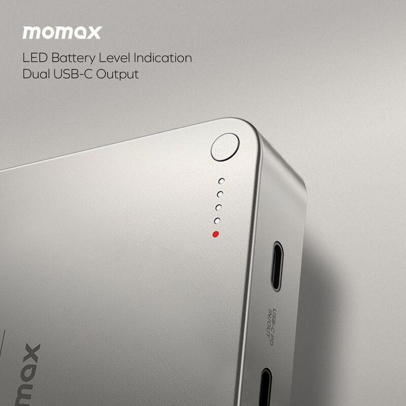 Momax Q.Mag X2 20000mAh Gen2 Magsafe Wireless Power Bank - Black, , large image number 4