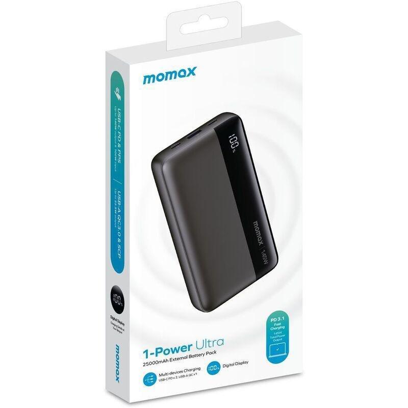 Momax 1-Power 25000mAh PD 145W Power Bank - Black, , large image number 5