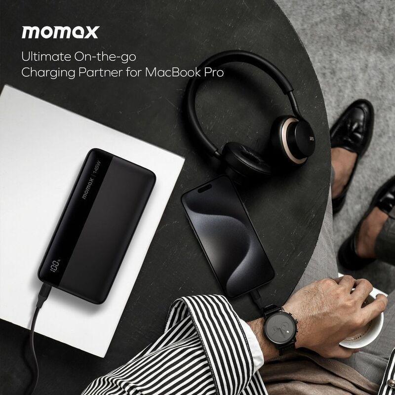 Momax 1-Power 25000mAh PD 145W Power Bank - Black, , large image number 9