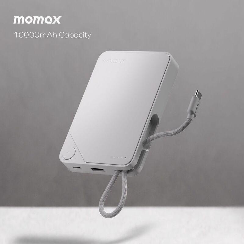 Momax 1-Power X 10000mAh Power Bank With Built-In USB-C Cable - Black, , large image number 6