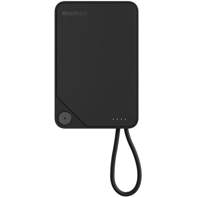 Momax 1-Power X 10000mAh Power Bank With Built-In USB-C Cable - Black, , large image number 8