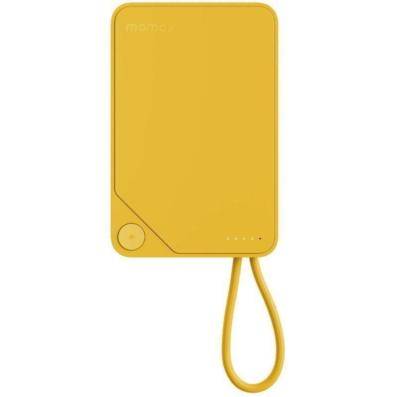 Momax 1-Power X 10000mAh Power Bank With Built-In USB-C Cable - Yellow, , large image number 9