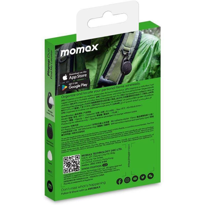 Momax Pinpop Duo Find My Tracker - Black, , large image number 5