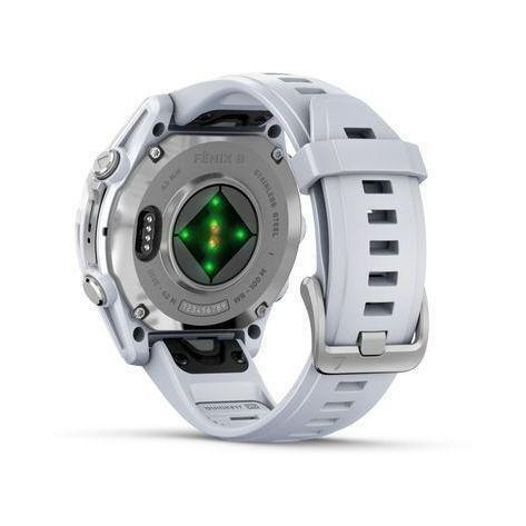 Garmin Fenix 8 43mm AMOLED Silver Smartwatch - Whitestone Silicone Band, , large image number 2