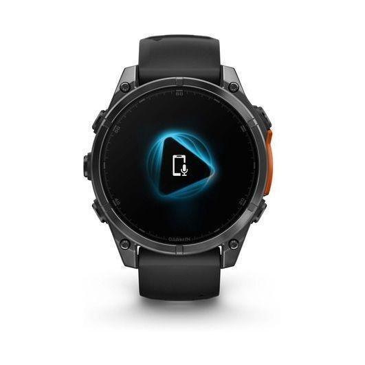 Garmin Fenix 8 47mm AMOLED Slate Gray Smartwatch - Black Silicone Band, , large image number 7