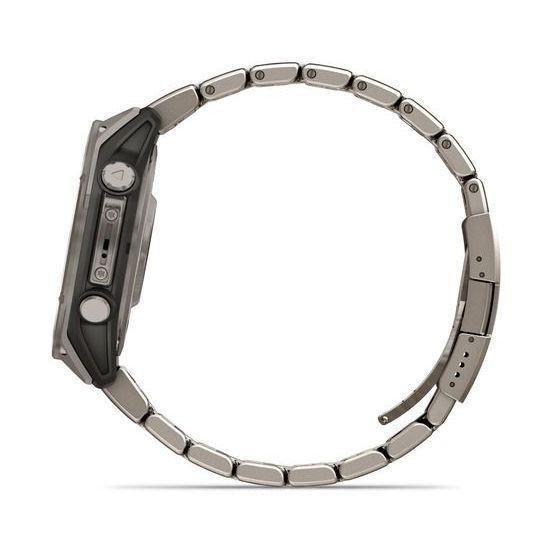 Garmin Fenix 8 47mm AMOLED Sapphire Bare Titanium Graphite Smartwatch - Titanium Band + Graphite Silicone Band, , large image number 3