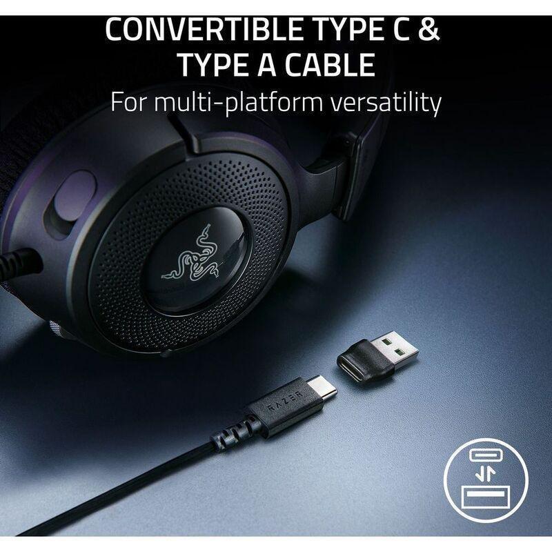 Razer Kraken V4 X Wired Gaming Headset - Black, , large image number 3