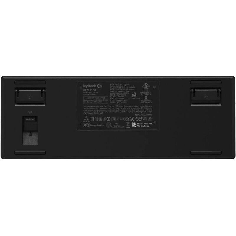 Logitech G PRO X 60 LIGHTSPEED Wireless Gaming Keyboard - Tactile Switch - Black (US), , large image number 3