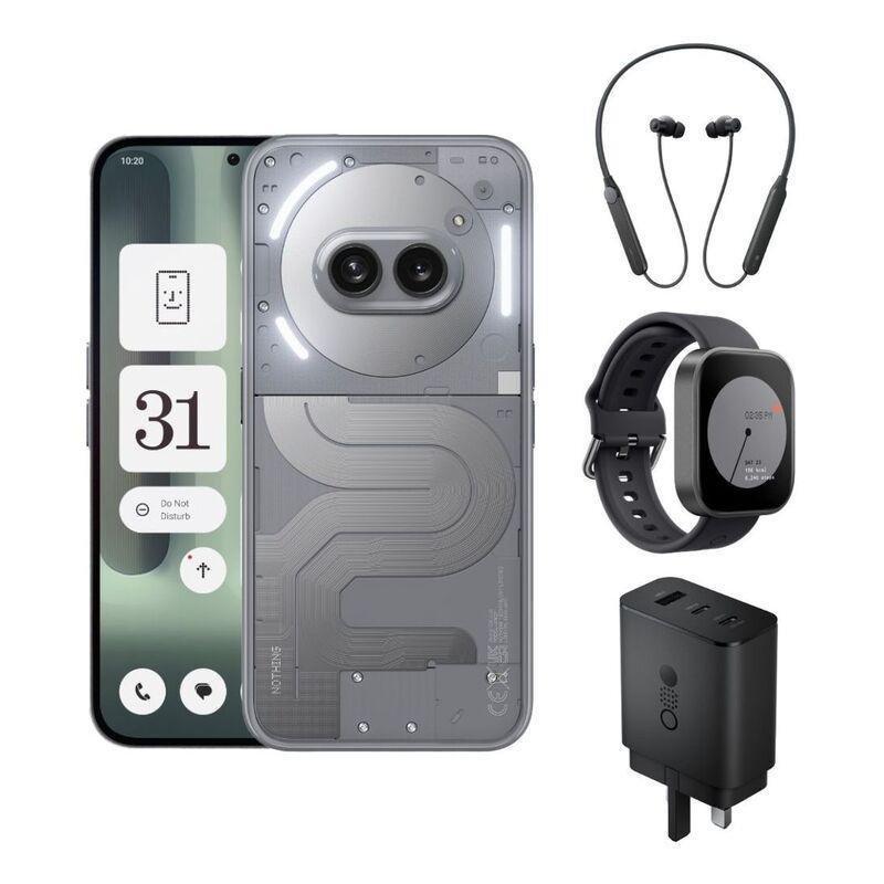 Nothing Phone (2a) Plus Smartphone 12GB/256GB - Grey + CMF By Nothing Power 65W GaN + CMF By Nothing Watch Pro - Black + CMF By Nothing Neckband Pr..., , large image number 0