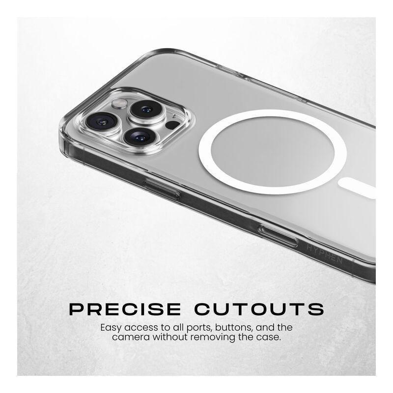 HYPHEN AIRE MagSafe Clear Case for iPhone 16 Pro (6.3) Military Grade Drop Tested Case, , large image number 3