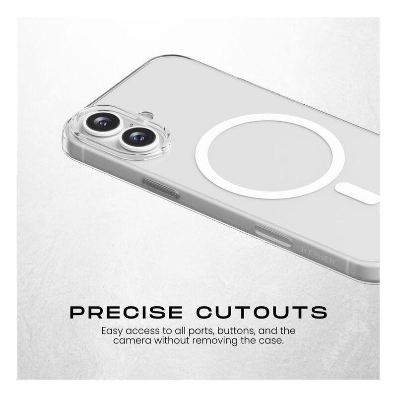 HYPHEN LUCD Crystal Clear MagSafe Case for iPhone 16 (6.1) Anti-Yellowing Technology, , large image number 2