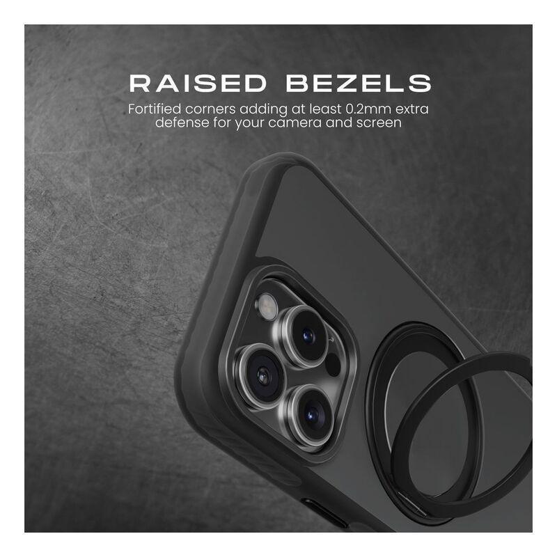 HYPHEN AXEL Shockproof MagSafe Case with Rotating Ring Stand for iPhone 16 Pro (6.3) with Lanyard Strap, , large image number 5