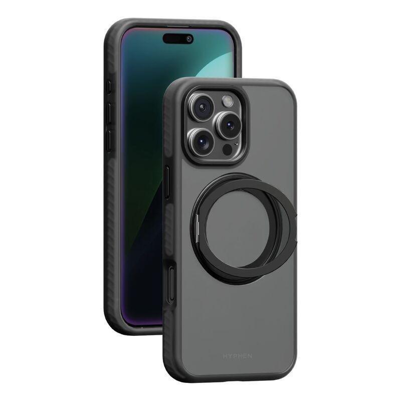 HYPHEN AXEL Shockproof MagSafe Case with Rotating Ring Stand for iPhone 16 Pro Max (6.9) with Lanyard Strap, , medium