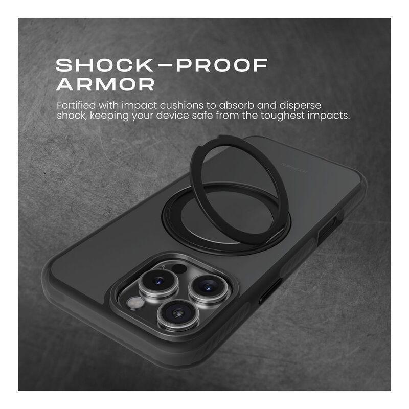 HYPHEN AXEL Shockproof MagSafe Case with Rotating Ring Stand for iPhone 16 Pro Max (6.9) with Lanyard Strap, , large image number 8