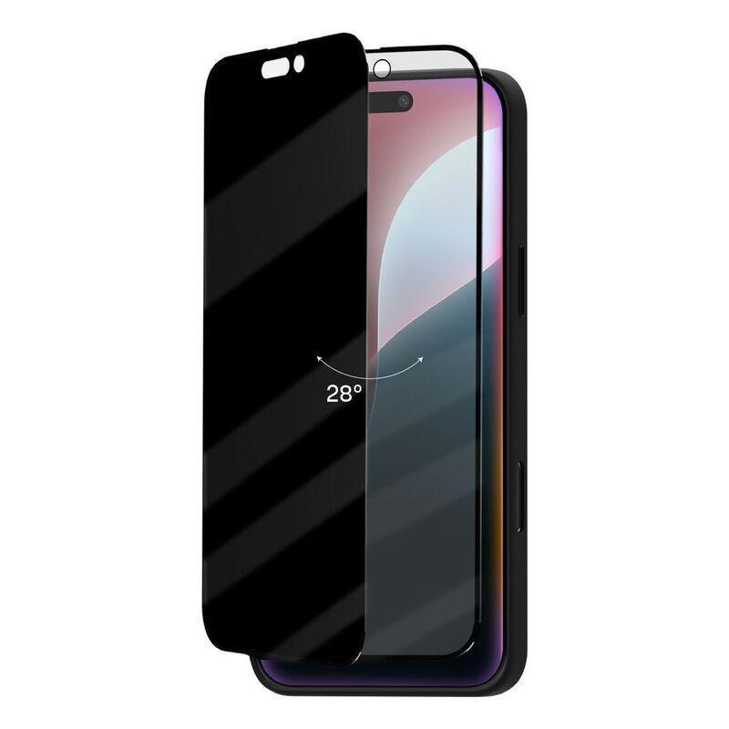 HYPHEN DEFENDR Privacy Tempered Glass with Applicator for iPhone 16 (6.1) with GRS Applicator, , large image number 6