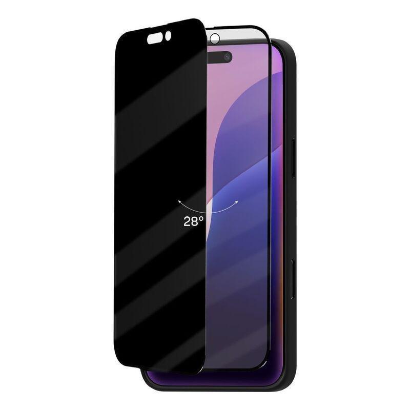 HYPHEN DEFENDR Privacy Tempered Glass with Applicator for iPhone 16 Plus (6.7) with GRS Applicator, , large image number 4