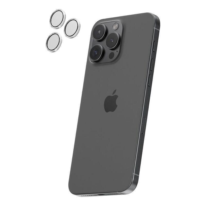HYPHEN Camera Lens Protector for iPhone 16 Pro/Pro Max with Self Installation Board - Clear, , medium