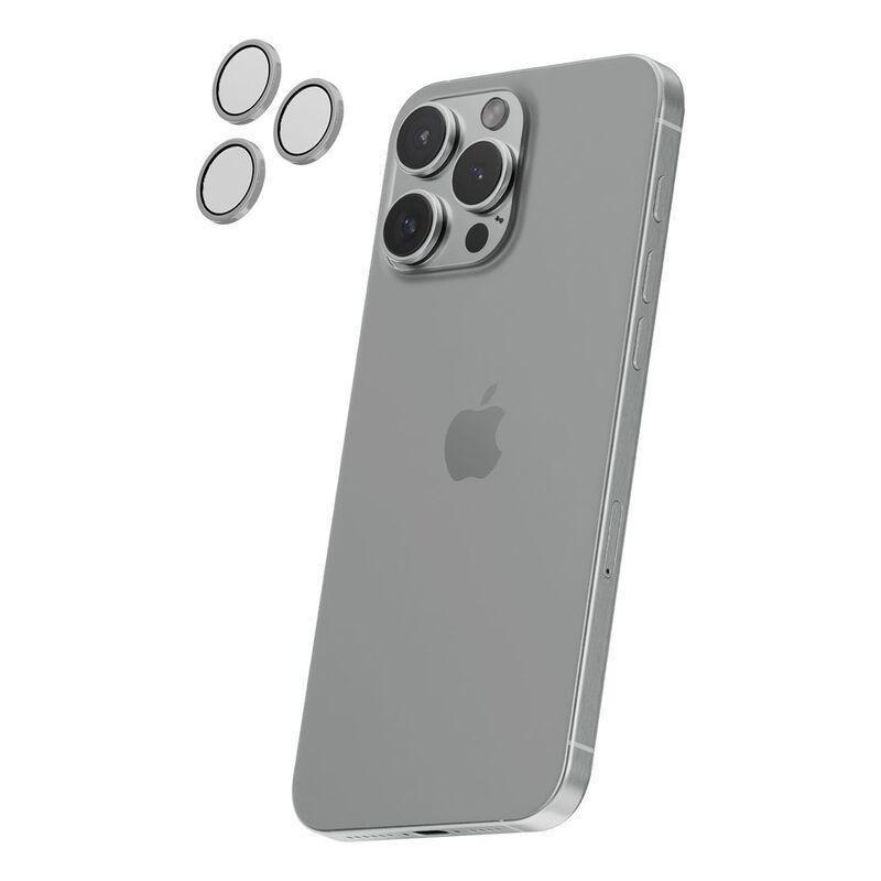 HYPHEN Camera Lens Protector for iPhone 16 Pro/Pro Max with Self Installation Board - Gray, , large image number 1