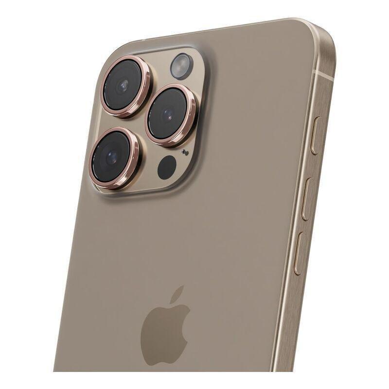 HYPHEN Camera Lens Protector for iPhone 16 Pro/Pro Max with Self Installation Board - Rose Gold, , large image number 2