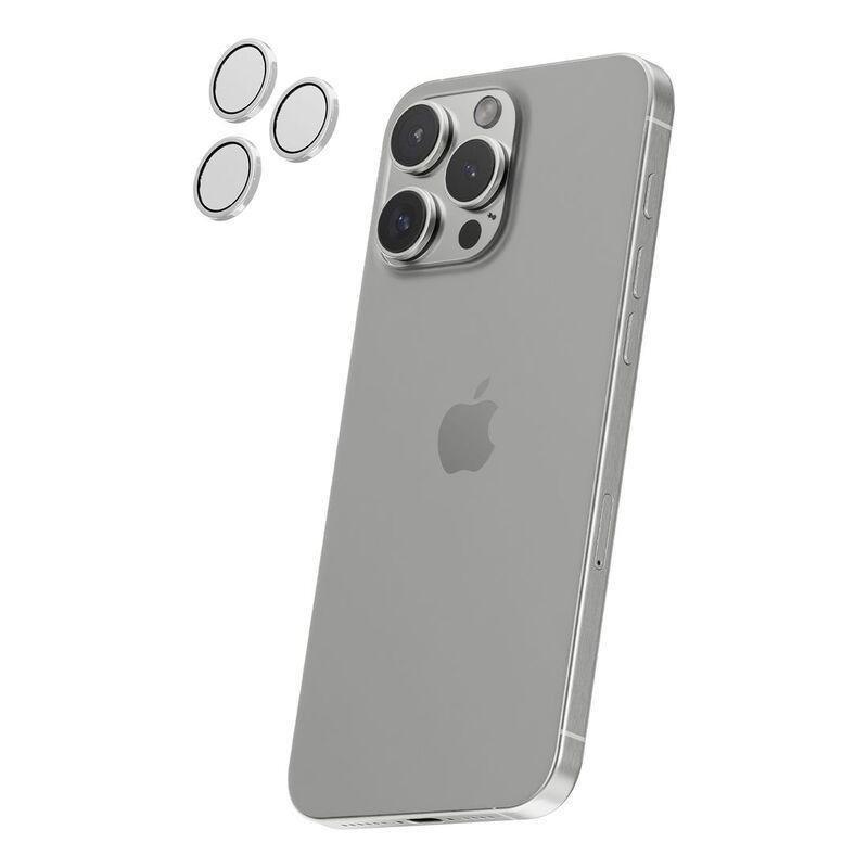 HYPHEN Camera Lens Protector for iPhone 16 Pro/Pro Max with Self Installation Board - White, , large image number 1