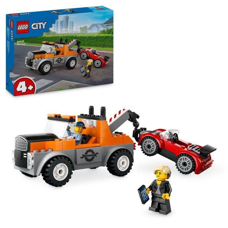 LEGO City Tow Truck and Sports Car Repair Toy Playset 60435, , medium