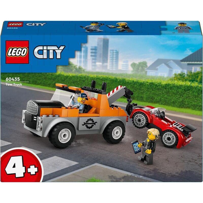LEGO City Tow Truck and Sports Car Repair Toy Playset 60435, , large image number 1