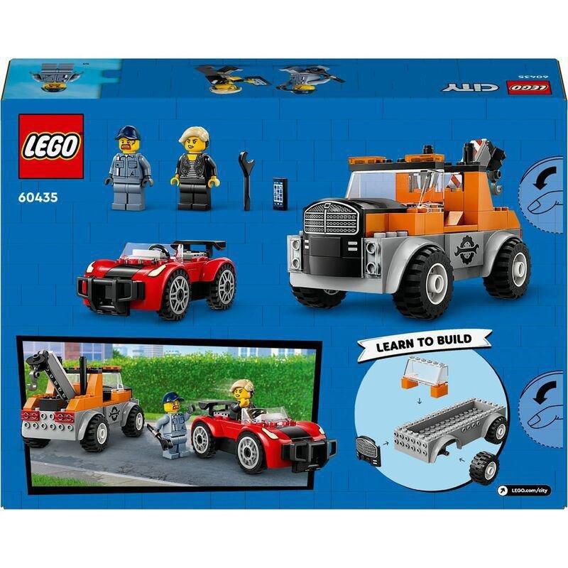 LEGO City Tow Truck and Sports Car Repair Toy Playset 60435, , large image number 5
